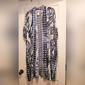 Chico's Blue & White Kimono
